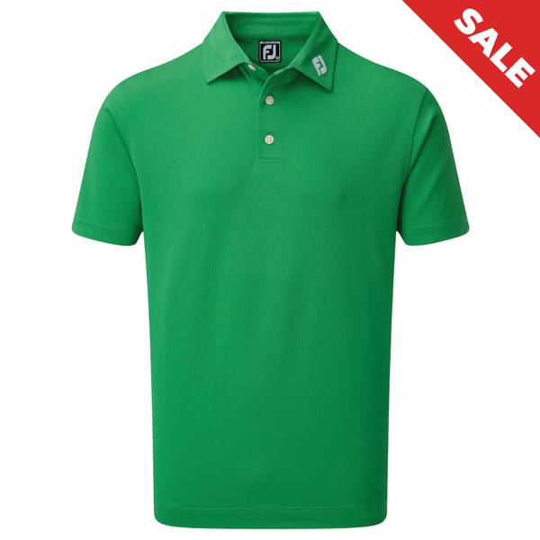FootJoy Stretch Solid Golf Shirt - Kelly